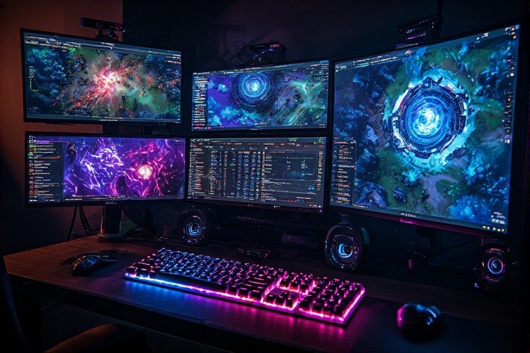 LCK 및 LPL 경기 통계 데이터와 히트맵이 표시된 전문 분석가의 모니터 화면 이미지